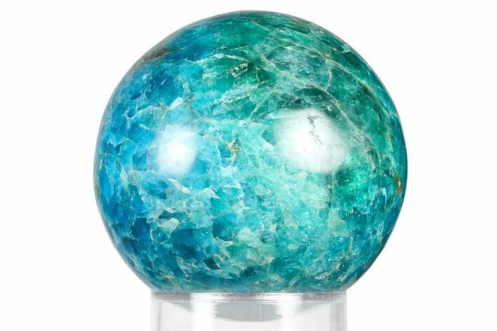 Bright Blue Apatite Sphere - Madagascar #367093